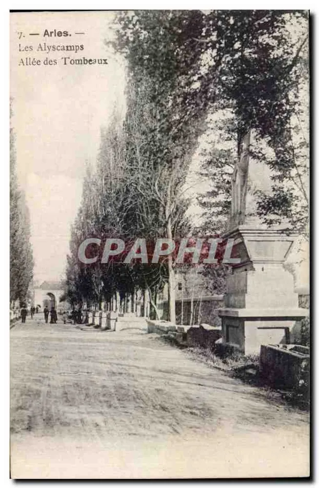 Arles — Les Alyscamps — Allée des Tombeaux — Edição Nouvelles Galeries - Frente