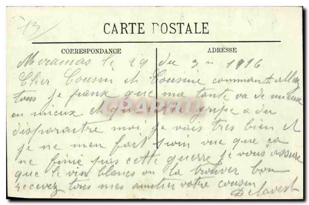 Mulher com capa de colarinho forrado — Arlésienne — Edição Marcheteau, 19 rua da Prefeitura, Arles - Verso