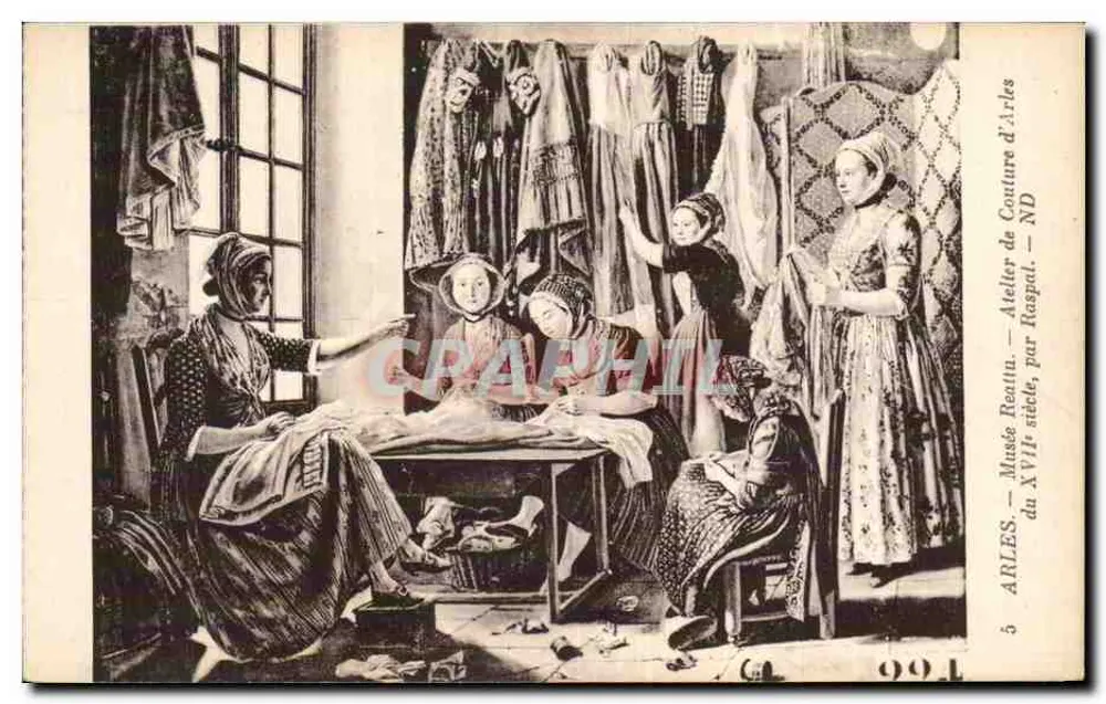 Schneidereiwerkstatt von Arles — Museum Réattu, 17. Jahrhundert — von Raspat - Vorderseite