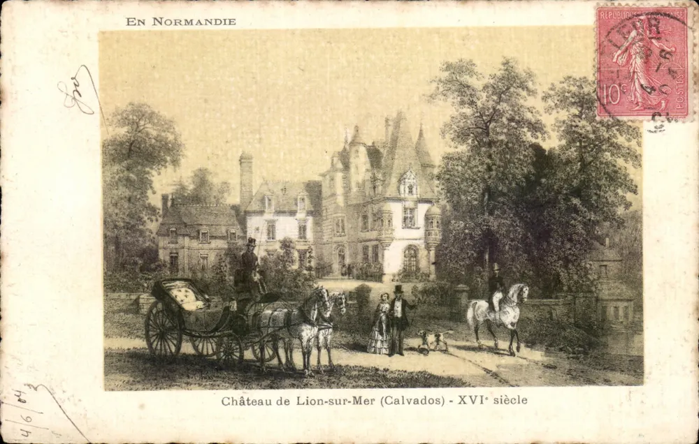 Castelo de Lion-sur-Mer (Calvados) — Século XVI — Edição Artística Supra - Frente