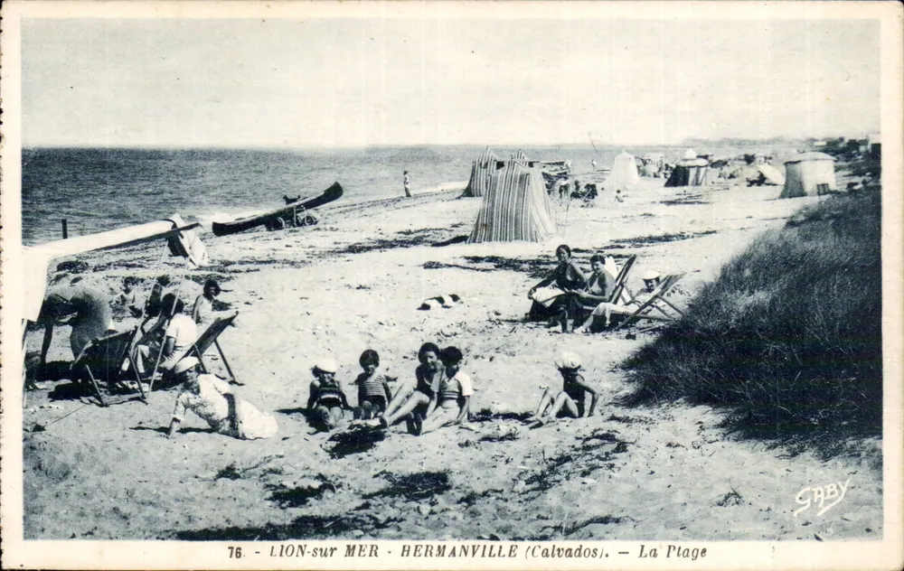 Lion-sur-Mer - Hermanville (Calvados) — Die Strand — Gaby - Vorderseite