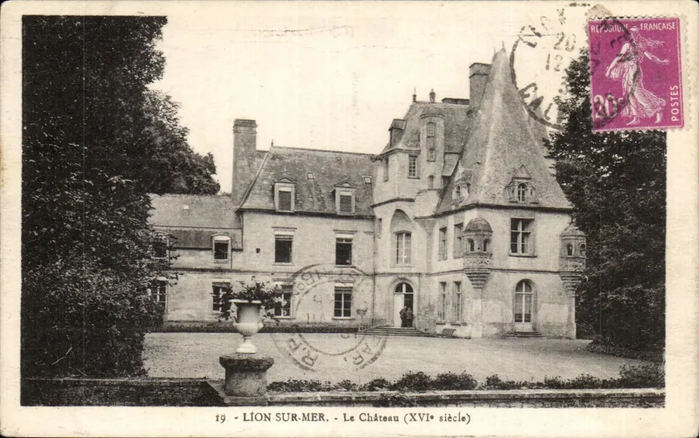Lion-sur-Mer — O Castelo (século XVI) — Edição « La Cagogne » - Frente