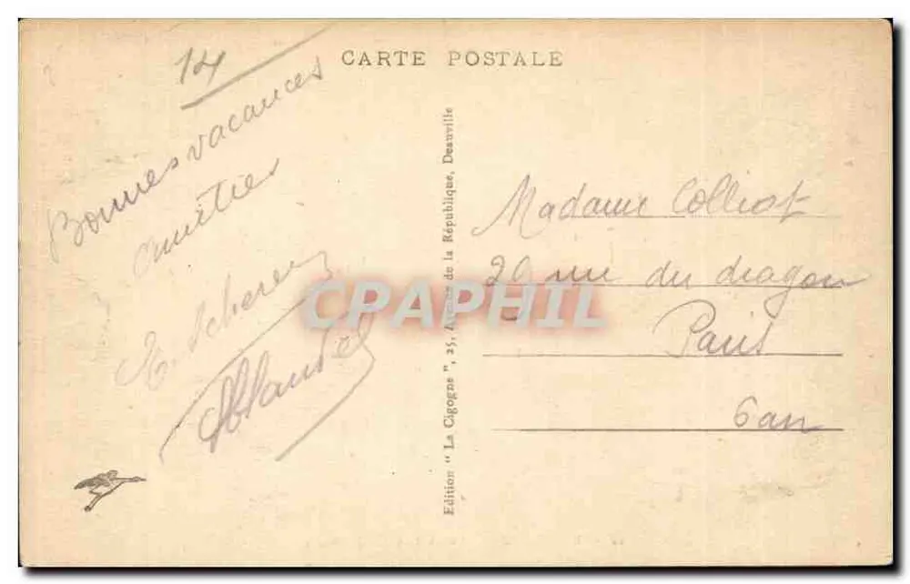 Lion-sur-Mer — O Castelo (século XVI) — Edição « La Cagogne » - Verso