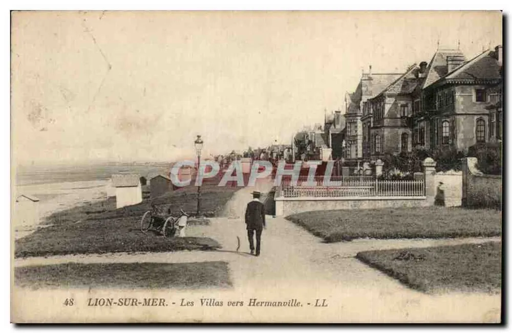 Lion-sur-Mer — Die Villen in Richtung Hermanville — LL - Vorderseite