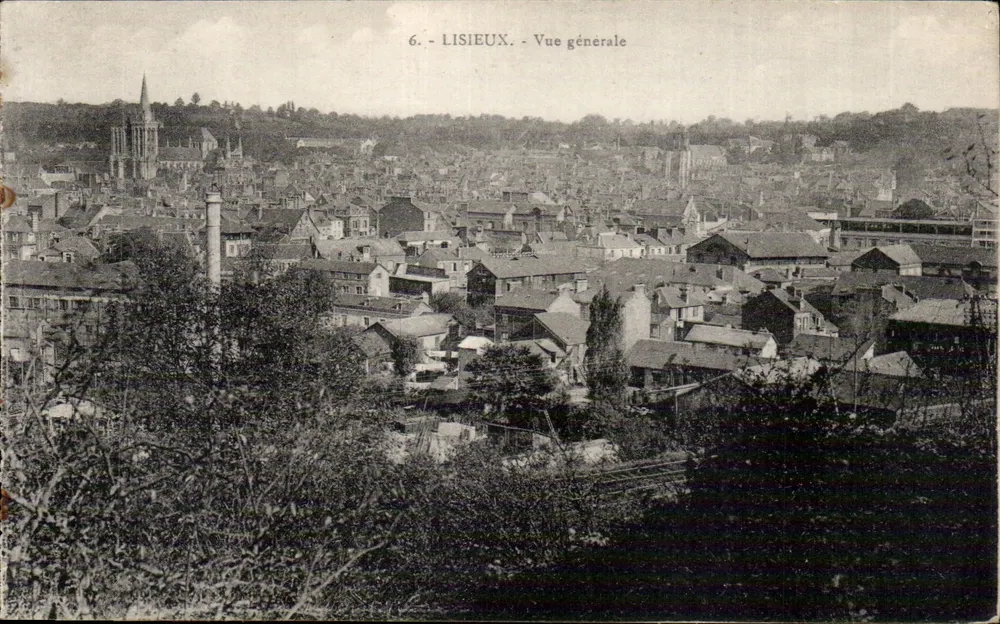 Lisieux — Vista geral — editor desconhecido, n° de série 6 - Frente