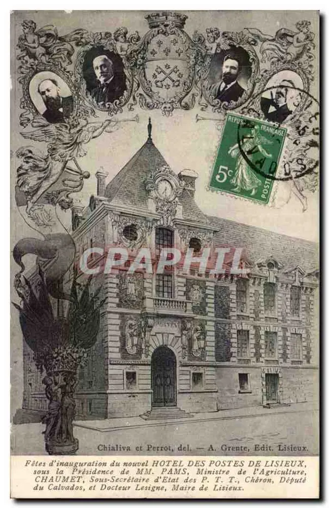 Posthotel von Lisieux — Eröffnungsfeier — A. Grente, Verlag Lisieux - Vorderseite