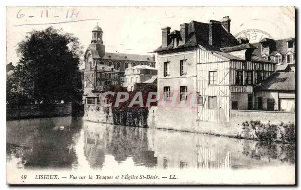 Lisieux — Ansicht der Touques und der Kirche St-Désir — LL. - Vorderseite