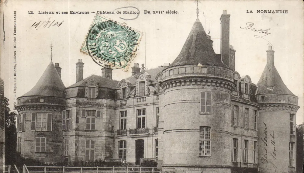Lisieux en zijn omgeving — Kasteel van Mailloc — Van de xviiie eeuw — Uitgever: Clichés Trouboulle - Voorkant