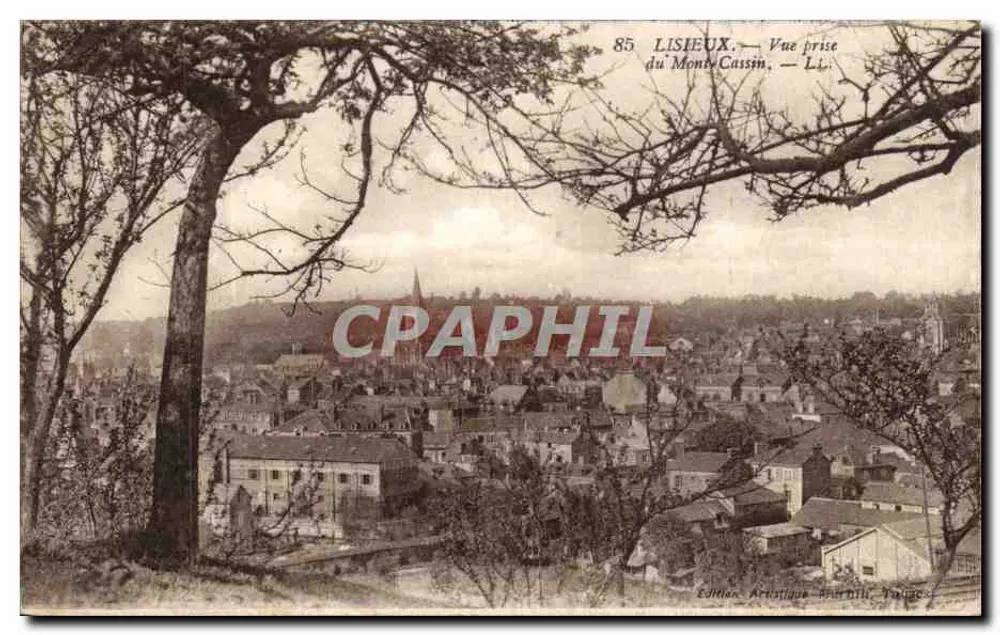 Lisieux — Vista tirada do Monte Cassin — Edição Artística, Valognes - Frente