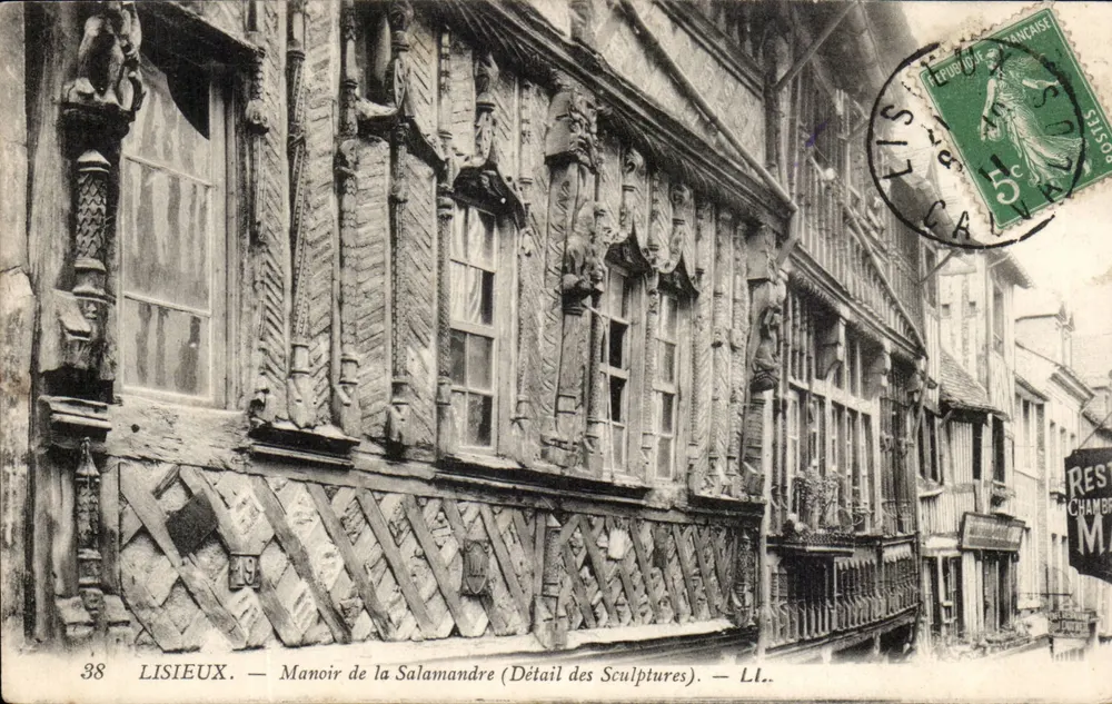 Lisieux — Schloss der Salamander (Detail der Skulpturen) — LL. 38 - Vorderseite