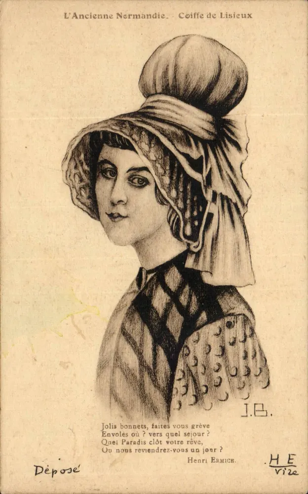 Coiffe de Lisieux — A Antiga Normandia — Henri Ermicr - Frente