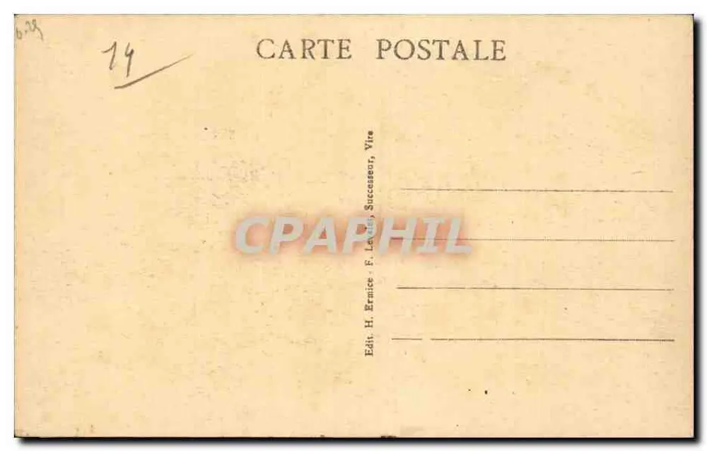 Coiffe de Lisieux — A Antiga Normandia — Henri Ermicr - Verso