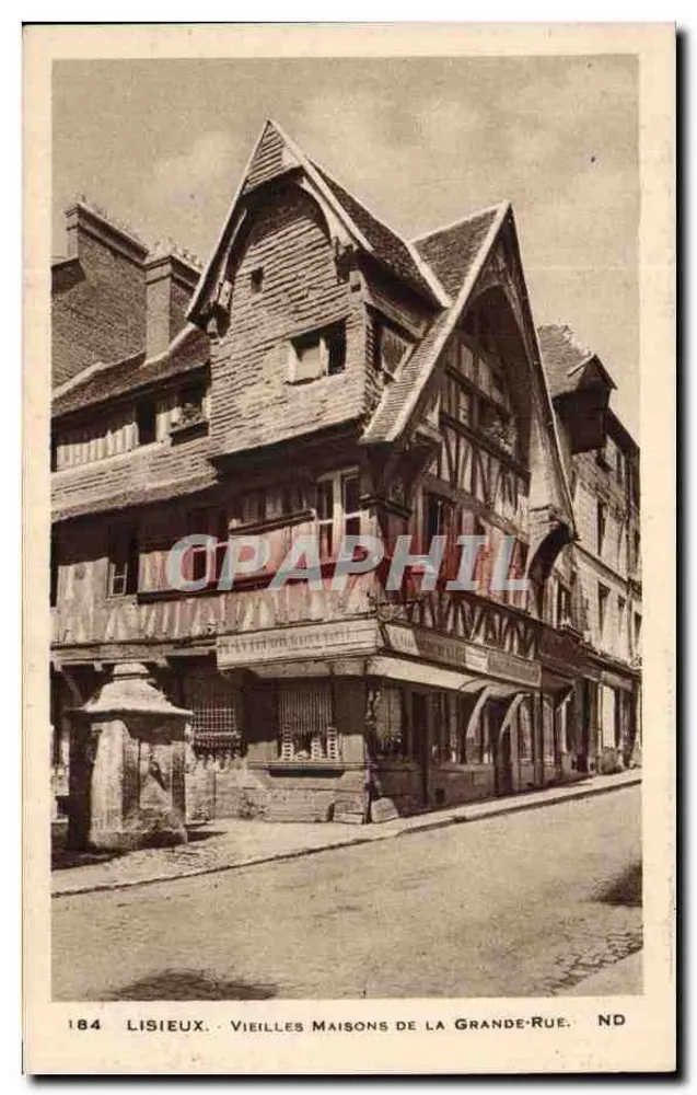 Lisieux — Alte Häuser der Grande-Rue — Verlag ND, Nr. 184 - Vorderseite