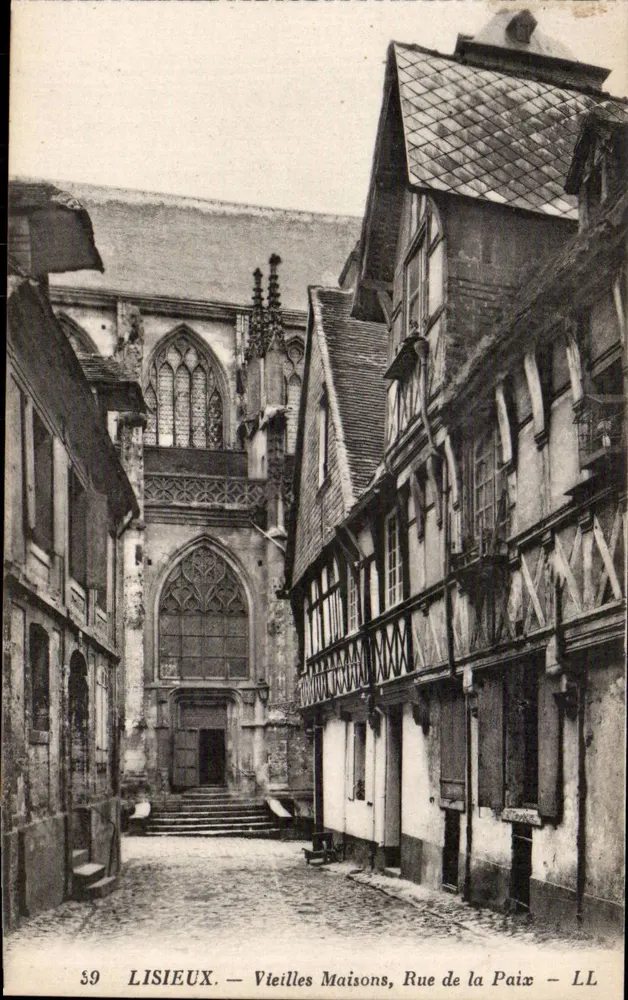 LISIEUX — Alte Häuser, Rue de la Paix — LL - Vorderseite