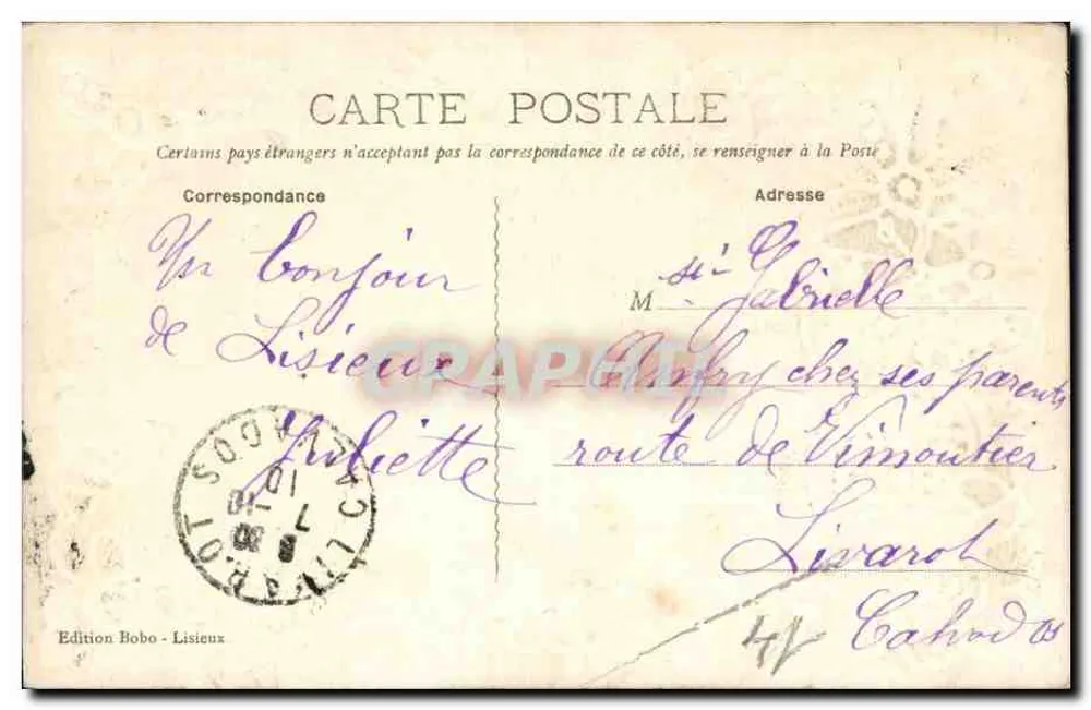Lisieux — Cathédrale Saint-Pierre du XIIe siècle — Édition Bobo - Lisieux - Verso
