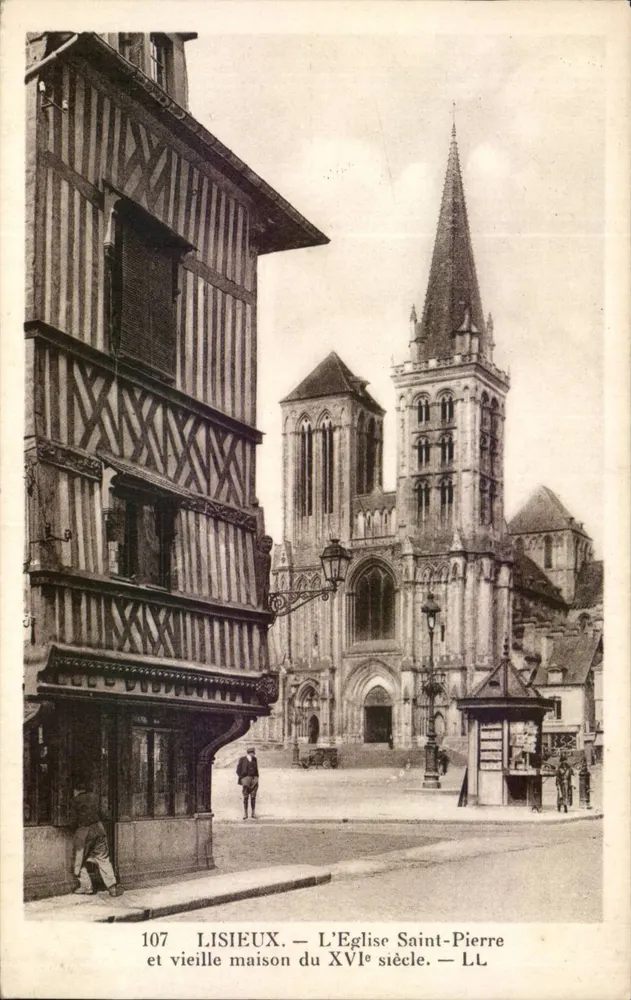 Lisieux — Kirche Saint-Pierre und altes Haus des 16. Jahrhunderts — LL - Vorderseite