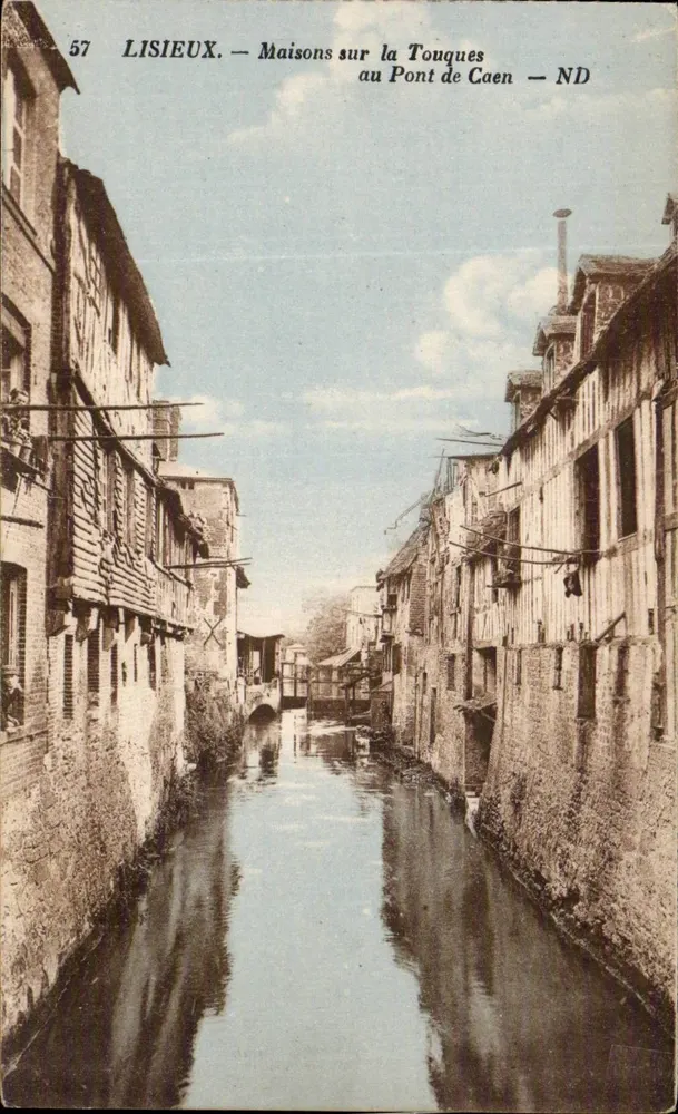 Lisieux — Häuser am Touquesbrücke von Caen — ND - Vorderseite