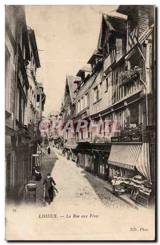 Lisieux — A Rua das Feijões — ND. Fot. - Frente