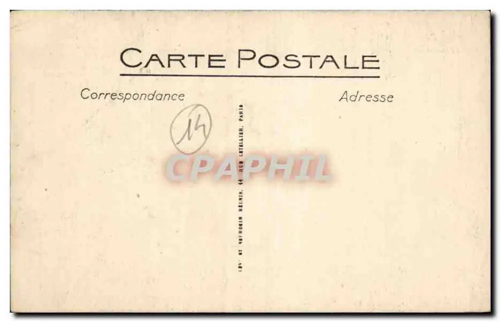 Lisieux. Alte Häuser der Rue aux Fées - 17. Jahrhundert - Édit. Maurice Duvrey, Lisieux - Rückseite