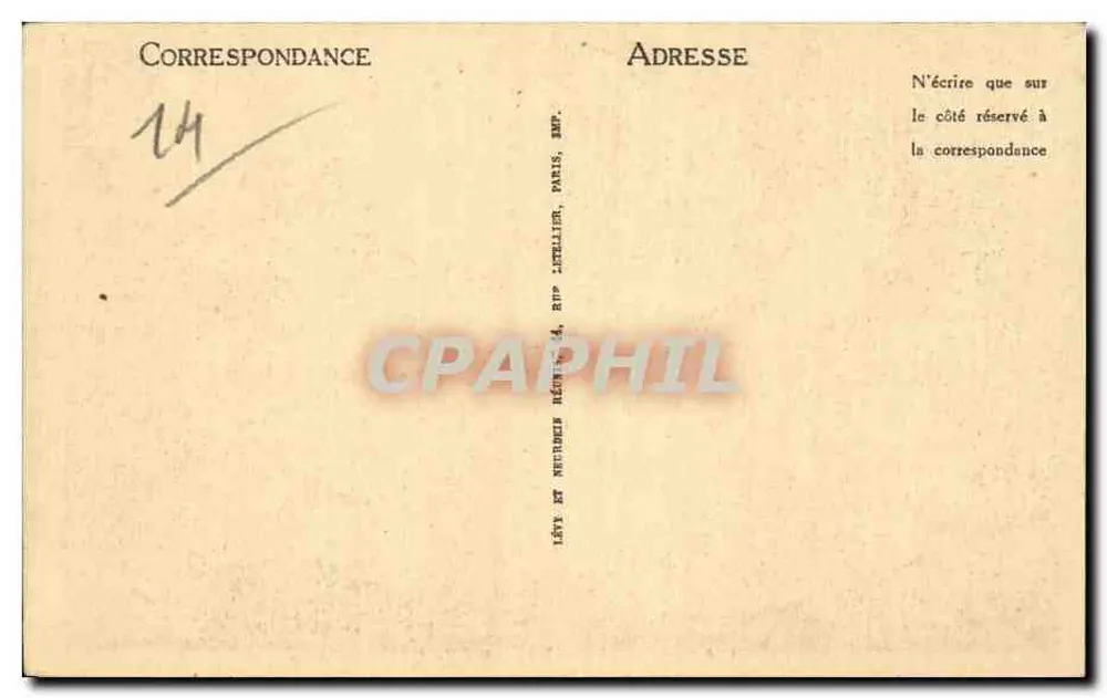 Lisieux — Rue au Char — LL - Verso