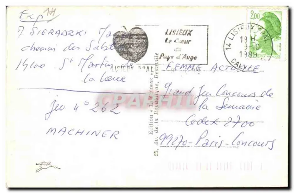 Lisieux — Catedral de São Pedro — Edição «La Bretagne», n°28 - Verso