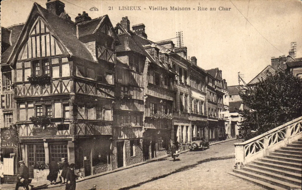 Lisieux - Alte Häuser - Rue au Char - Vorderseite