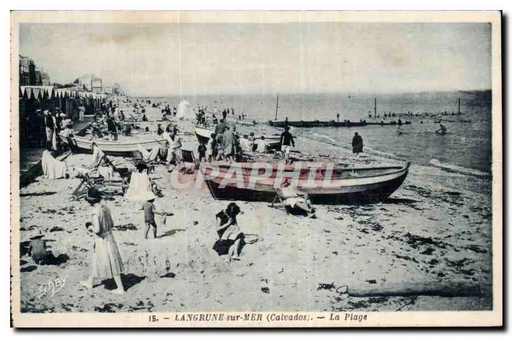 Langrune-sur-Mer (Calvados) — A Praia — Edição Gaby - Frente