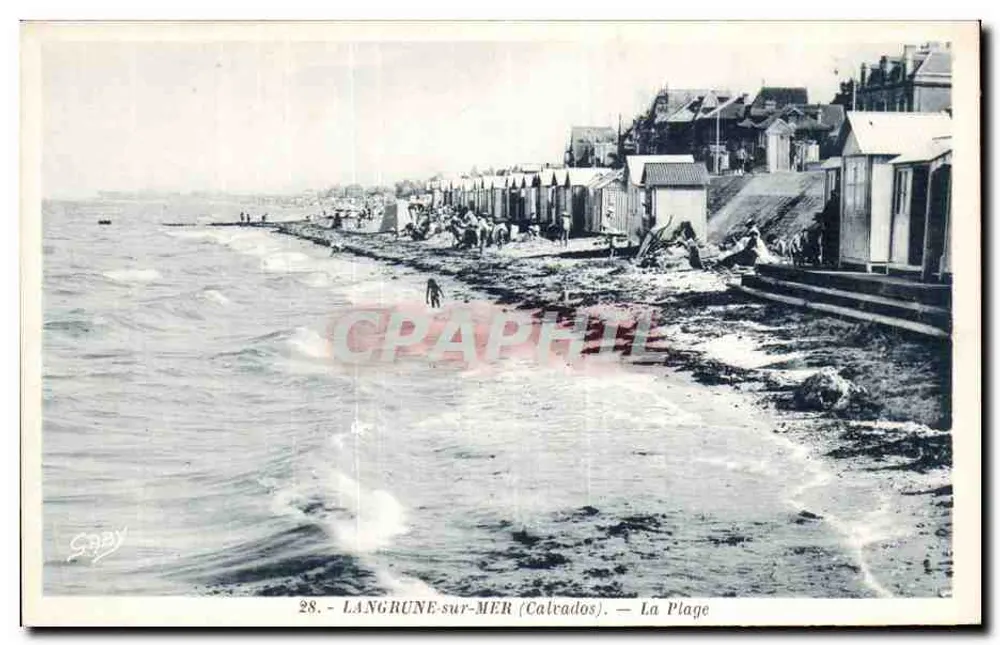Langrune-sur-Mer (Calvados) — A Praia — Gaby, n°28 - Frente