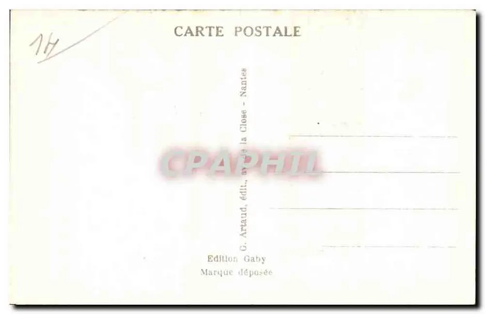 Langrune-sur-Mer (Calvados) — L'Heure du Bain — Gaby - Verso