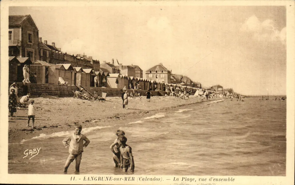 EANGRUNE-sur-MER (Calrados) — A Praia, vista geral — Saby - Frente