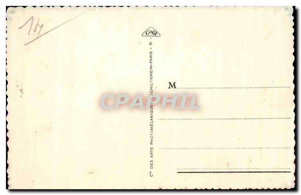 Langrune - Vista para as Cabines — Bilhete postal antigo n°152, editor Bilhete postal antigo - Verso