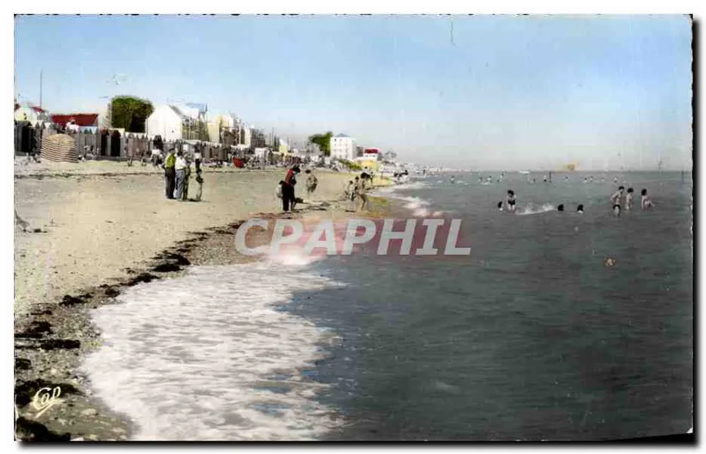 Praia de Langrune — Vista da costa — C° dos Arts Photomécaniques - Frente