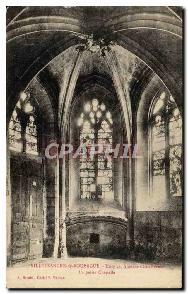 Villefranche-de-Rouergue - Hospice, Ehemalige Kapelle - Die kleine Kapelle — Cliché F. Théron - Vorderseite