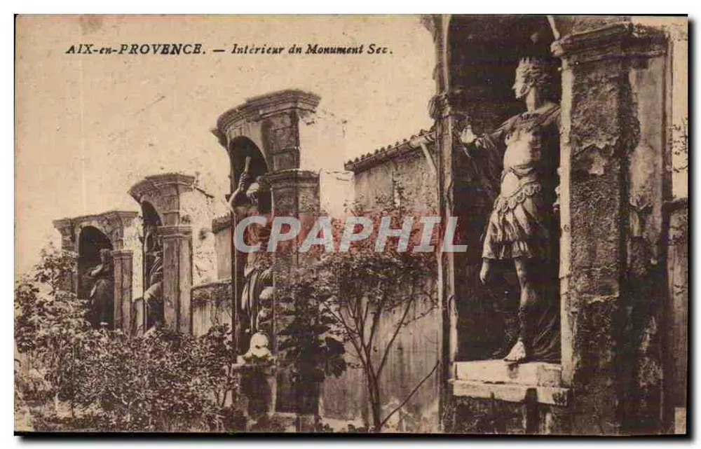 AIX-en-PROVENCE — Binnenkant van het Monument Sec — uitgever niet geïdentificeerd - Voorkant