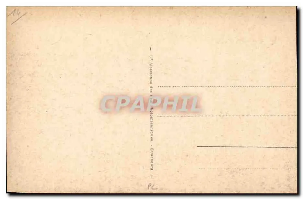 Houlgate - A Praia e o Hotel Imbert — Bilhete postal antigo n°17 - Verso