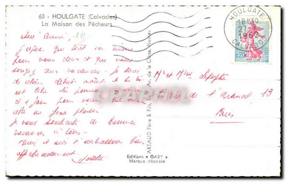 Houlgate (Calvados) — A Casa dos Pescadores — Edições Gaby - Verso