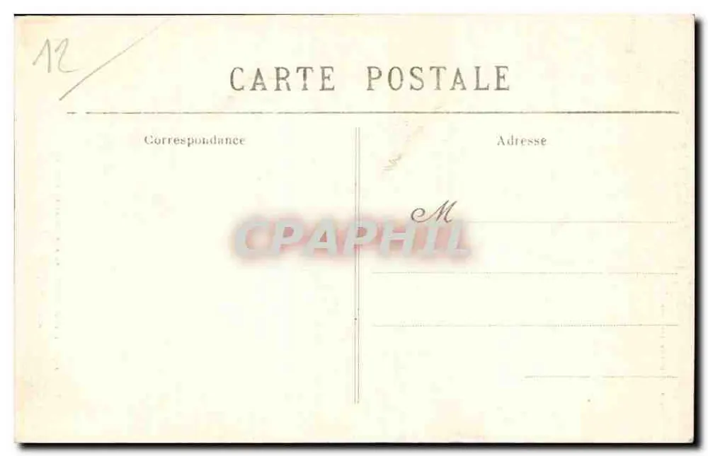 Die Brücke der Kette in L'Aveyron — Ansicht der Brücke und des Canyons — Verlag E.F. IU, Nr. 10 - Rückseite