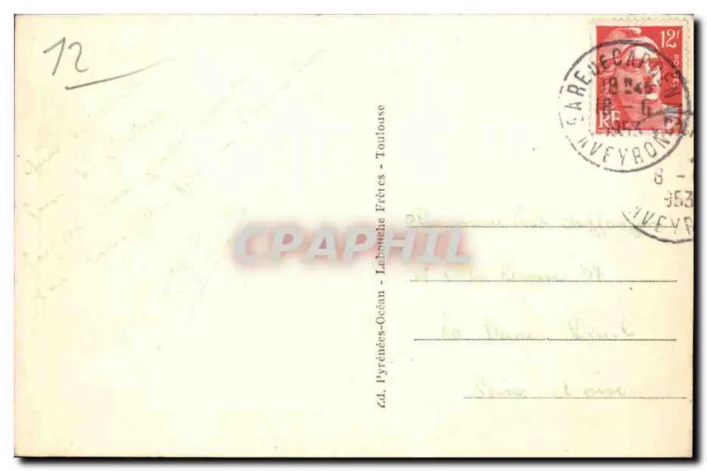 Capdenac-le-Haut — Vista geral — Ed. Pyrénées-Océan, n° 130 - Verso