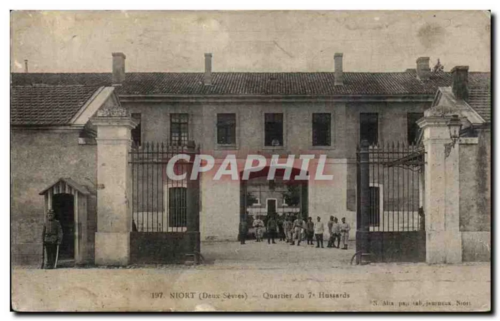 Niort (Deux-Sèvres) — Bairro do 7º Hussards — N. Alix, pro tab. jornaleiro, Niort - Frente