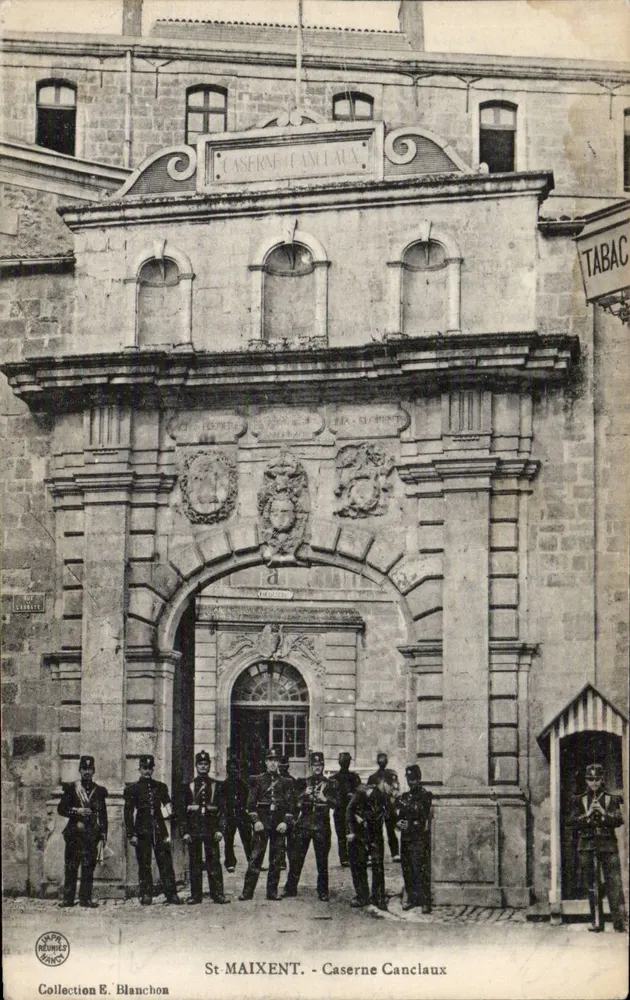 St MAIXENT - Quartel Canclaux — Coleção E. Blanchon - Frente