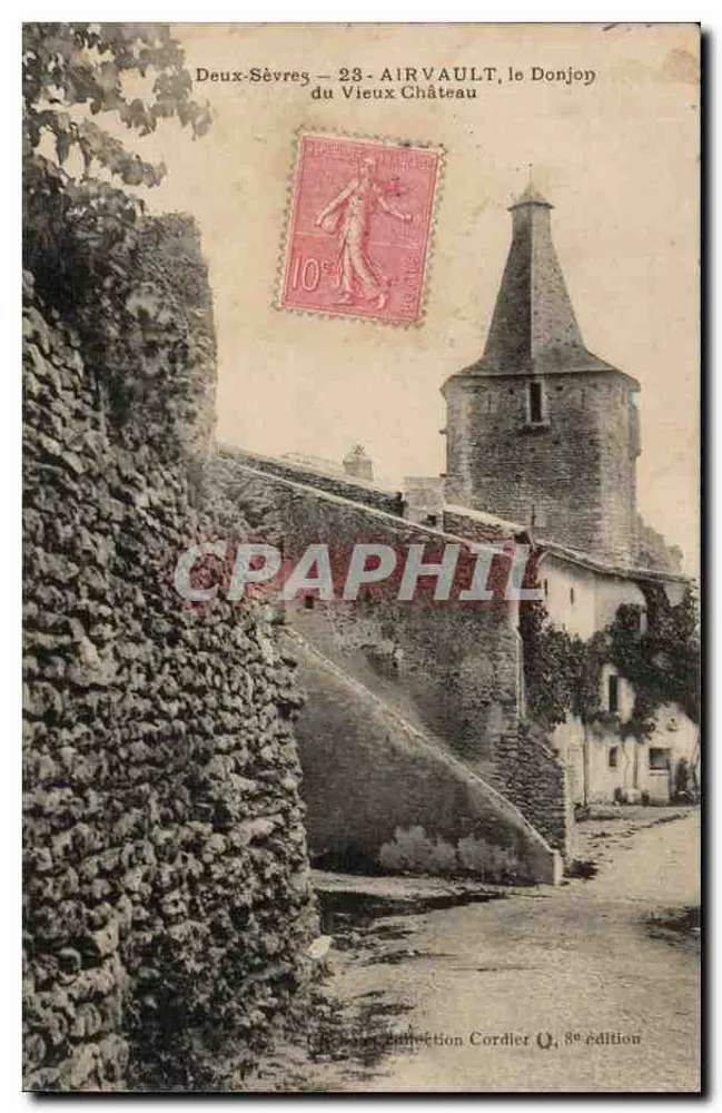 Airvault, o Donjon do Velho Castelo — Deux-Sèvres — Edição Cordier, 8ª edição - Frente