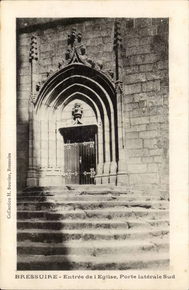 Bressuire - Eingang zur Kirche, Südseite — Sammlung H. Bouvier, Bressuire - Vorderseite