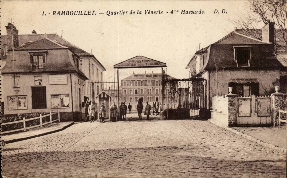 Rambouillet — Viertel der Vénerie - 4. Husaren. D.D. - Vorderseite