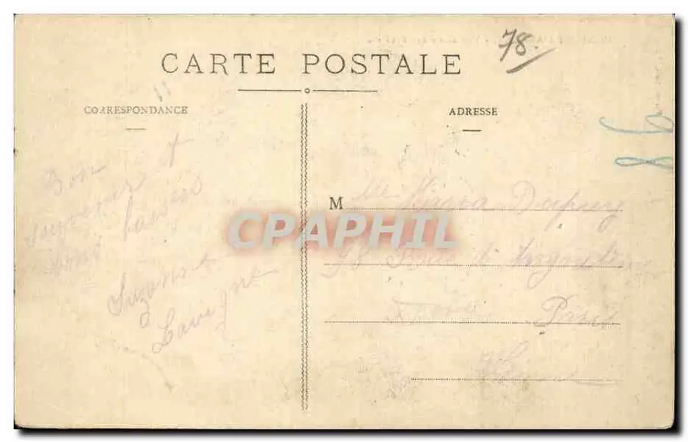 Monfort-l'Amaury - Blick aus einem der Fenster — Paris, fot. Paris - Rückseite