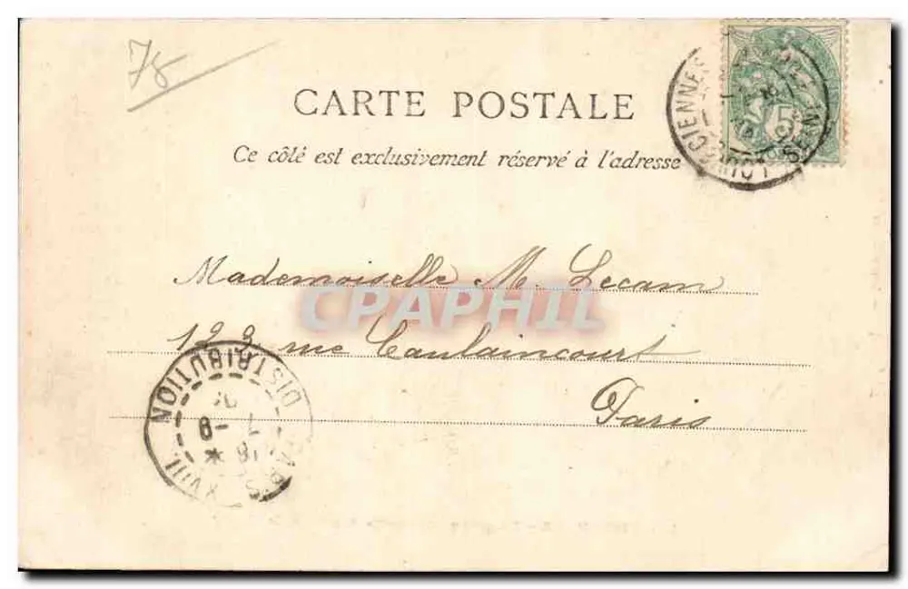 Louveciennes — Die große Wasserleitung von Marly — Mlle Boochot, Louveciennes - Rückseite