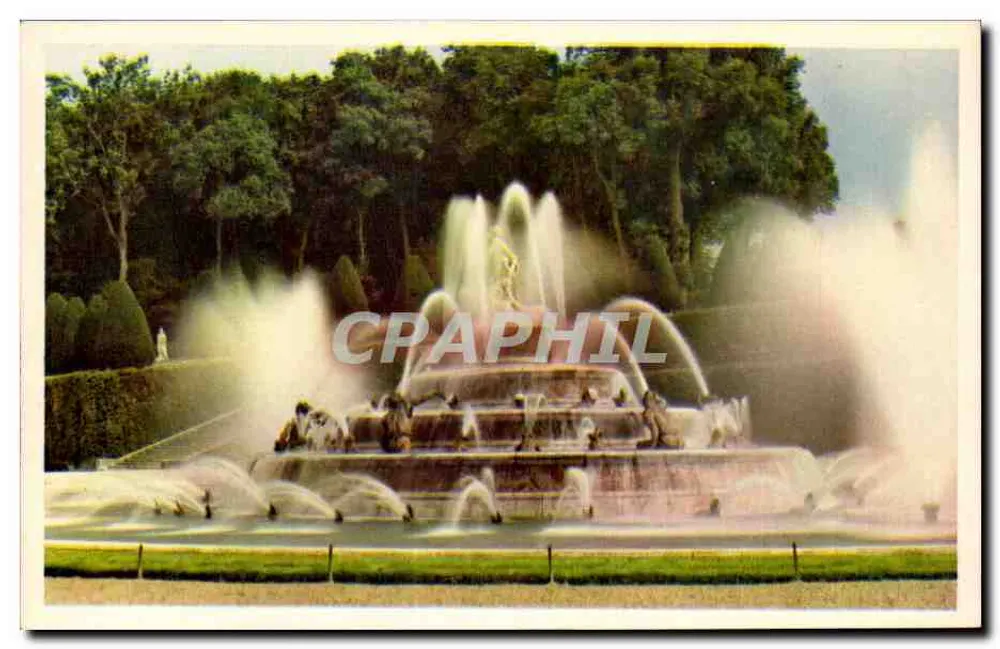 Der Latona-See — Park des Schlosses Versailles — Imp. Drasiger - Vorderseite