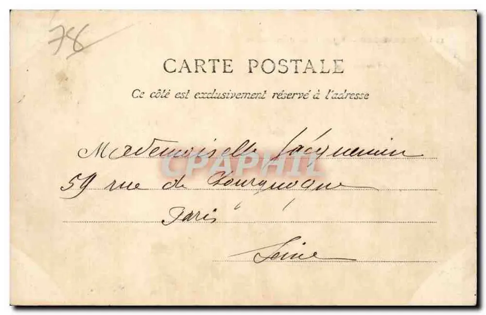 Versailles — Igreja de São Simforiano — Editor anônimo, n° 124 - Verso