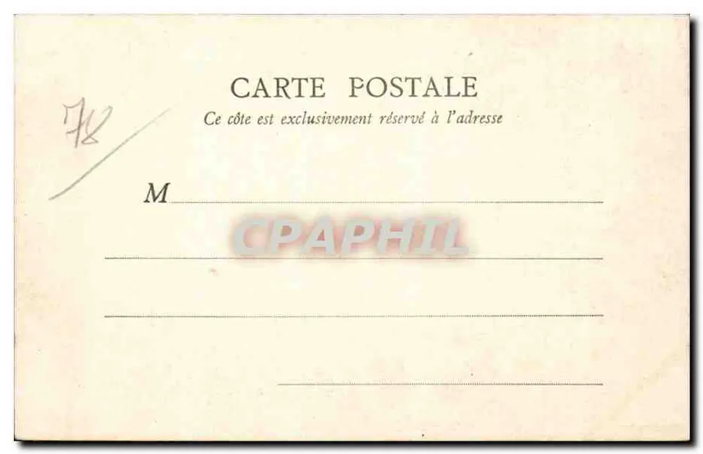 Montfort-l'Amaury — Saint-Laurent, Seite des Val — Papeterie A. Martin (S.-O.) - Rückseite