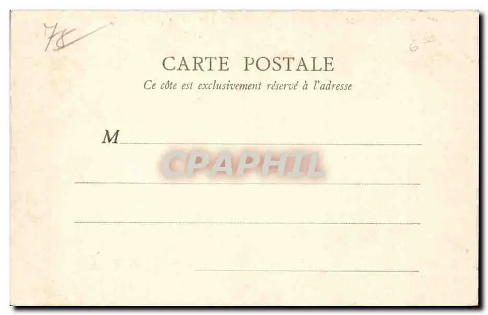 Montfort-l'Amaury — Alte Befestigungen — Papeterie A. Martin (S.-ei-O) - Rückseite