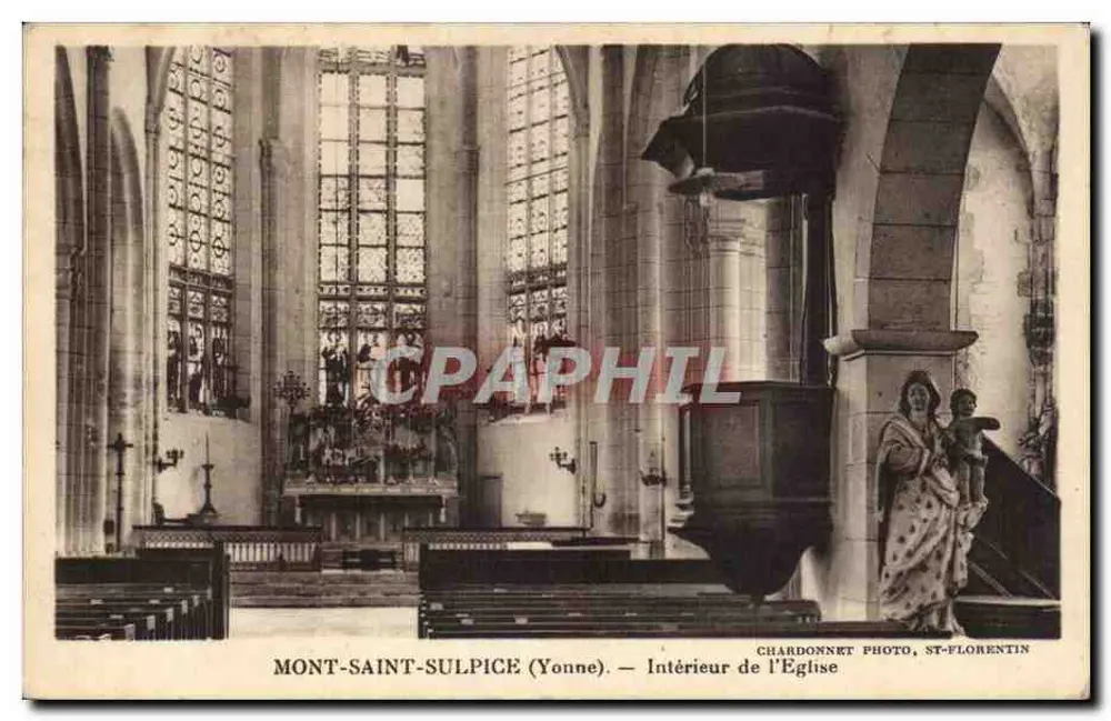 Mont-Saint-Sulpice (Yonne) — Interior da Igreja — Chardonnet Photo, St-Florentin - Frente